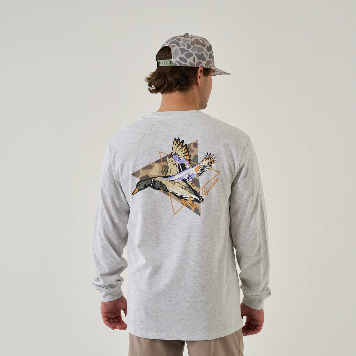LST-PTRI-AG Burlebo Pintail Triangle Duck Long Sleeve Tee