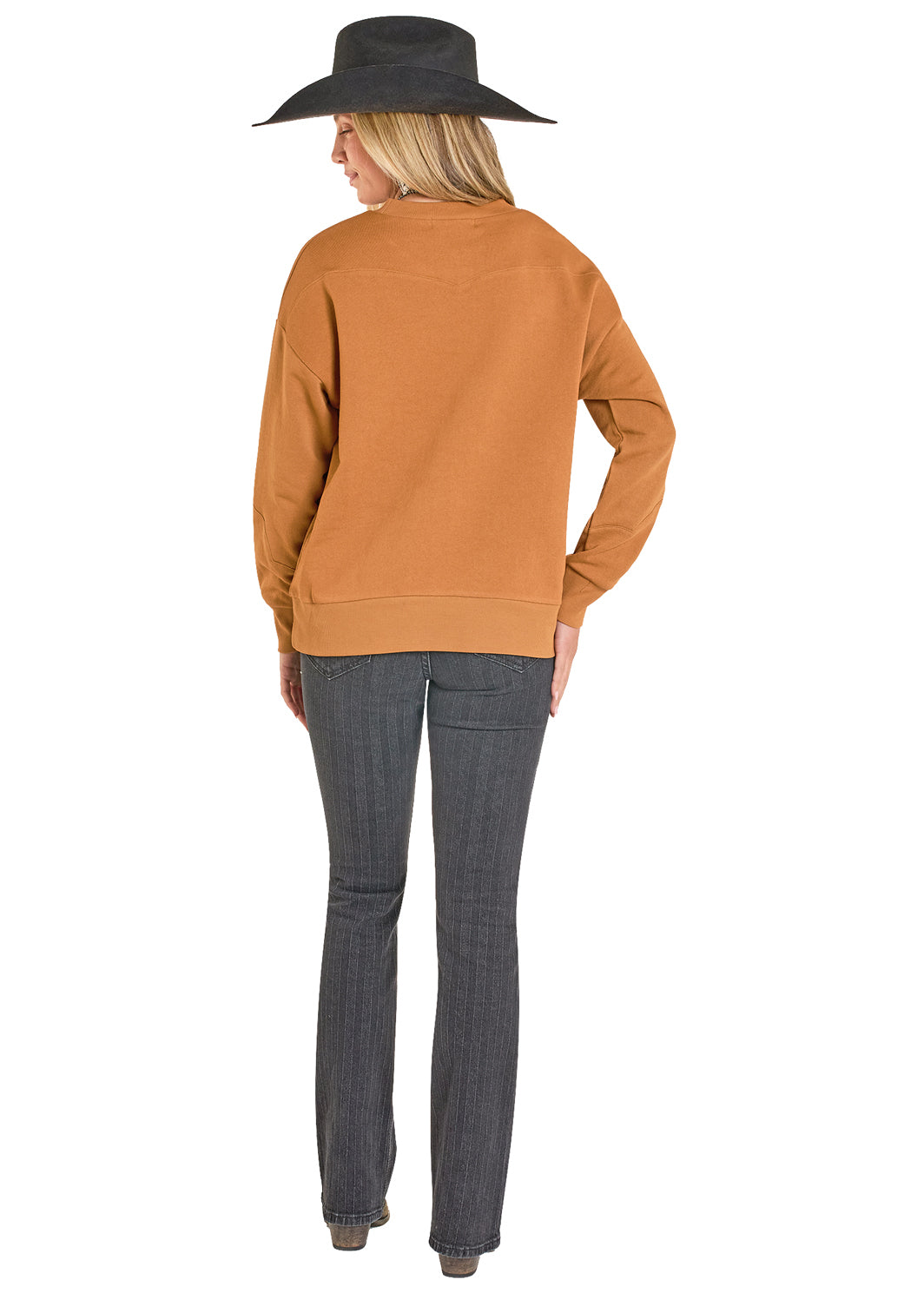 LW32T07937 Panhandle Slim Rock & Roll Boot Stitch Sweater Green Brass