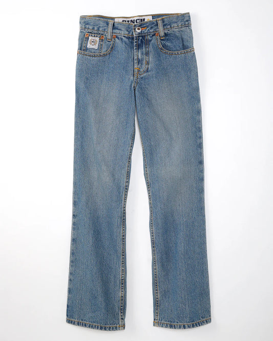 MB12842001 Cinch Little Boys Jeans White Label - Medium Stone 4-7R