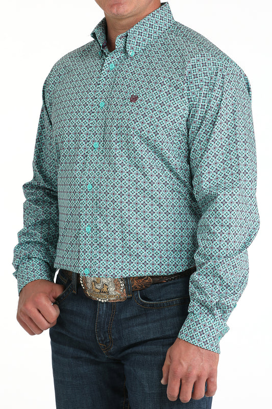 MTW1105971 Cinch Print Button Up Shirt