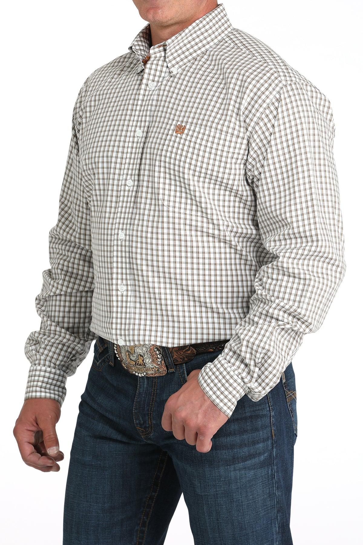 MTW1105983 Cinch Plaid Button Up Shirt