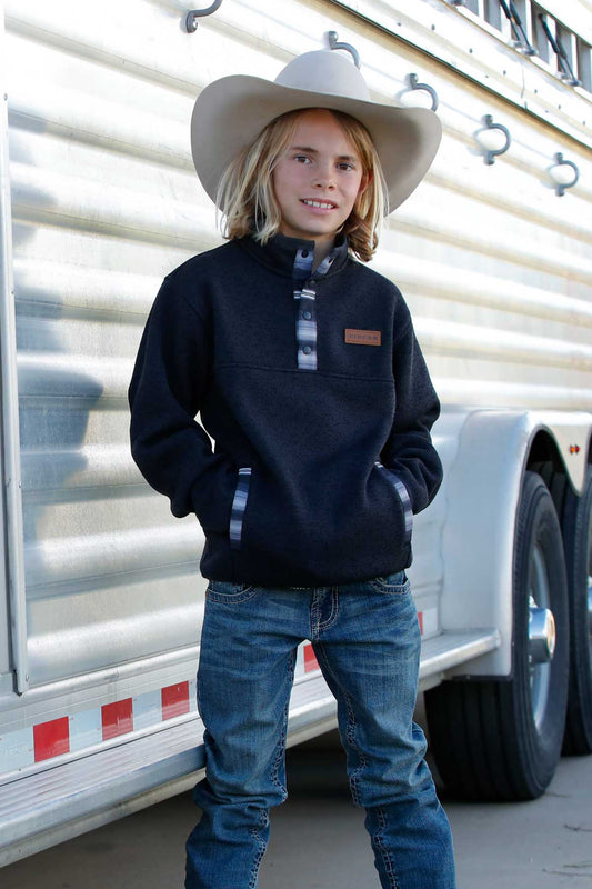 MWK7330005 Cinch Boy's Grey Pullover
