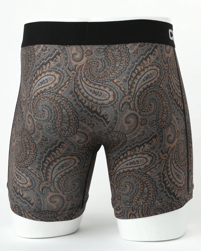 MXY6002035 Cinch 6" Brown Paisley Boxer Brief