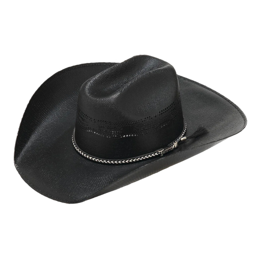 T7169001 Twister Mens Black Cowboy Hat's