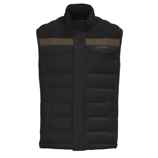 HV117BK Hooey Men's Black Packable Puffer Vest