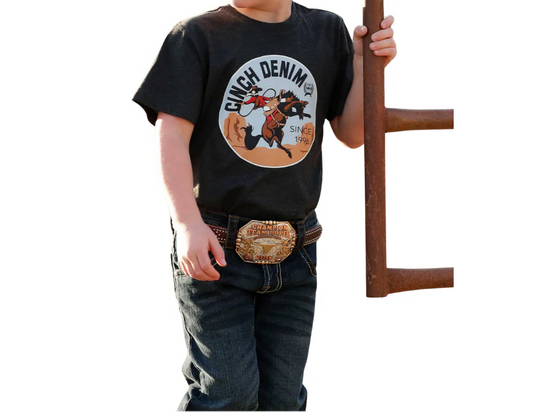 MTT7670175 Boy's Cinch Denim Bronc T-Shirt