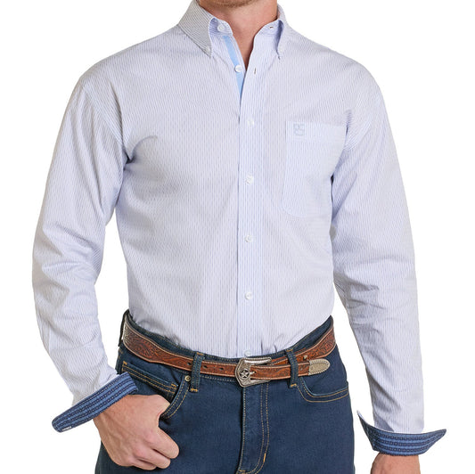 RMB2S07083 Panhandle Slim Stiped Button Up Shirt