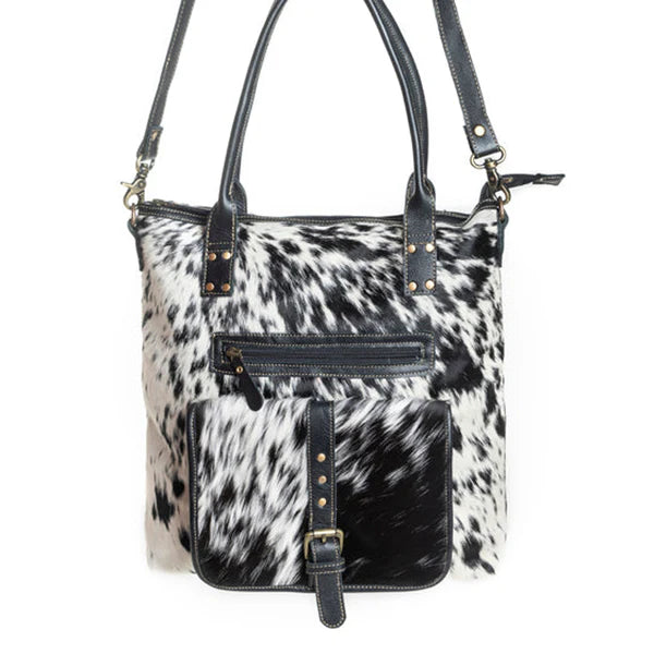 S-10817 Myra Bag Mesa Maverick Tote Bag in Black & White