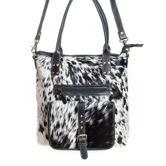 S-10817 Myra Bag Mesa Maverick Tote Bag in Black & White