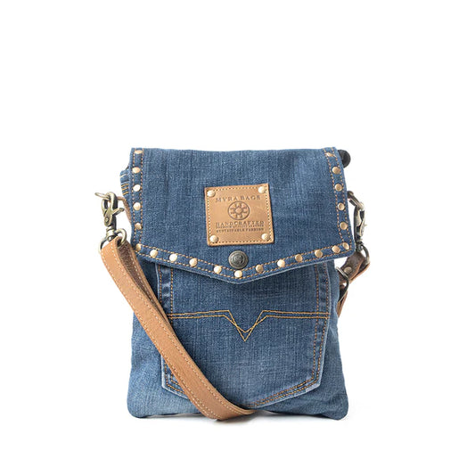 S-10904 Myra Bag Dahlia Denim Crossbody Bag