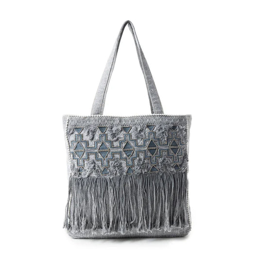 S-11663 Myra Bag Smoky Mountain Fringe Tote Bag
