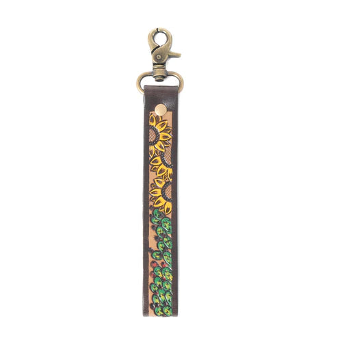 S-12125 Myra Bag Verdent Vines Leather Key Fob