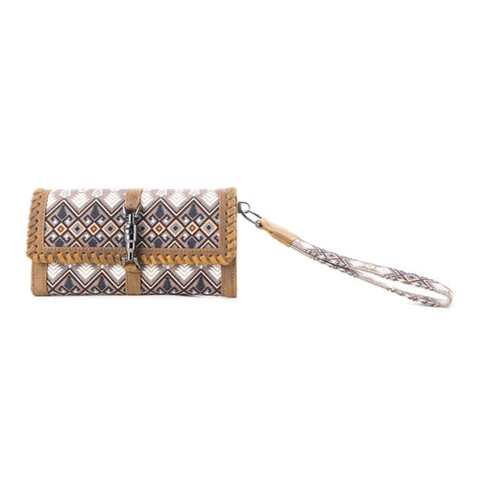 S-12885 Myra Bag Sonora Sunset Western Woven Wallet in Multicolor