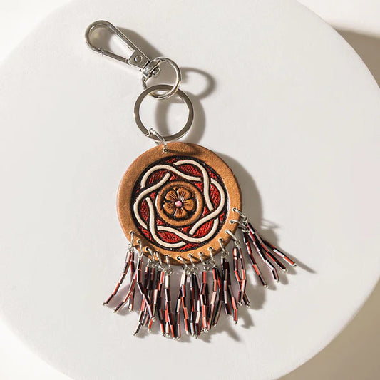 S-13093 Myra Bag Whirlwind of the West Keychain in Clay Ember