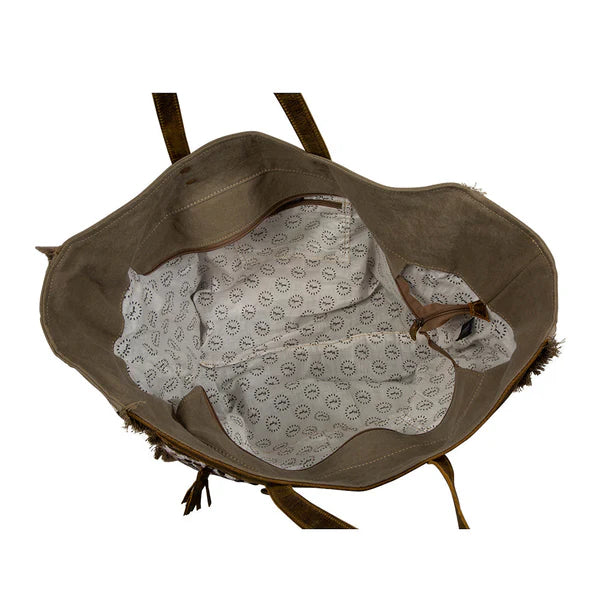 S-7357 Myra Bag Sand Weaver Weekender Bag