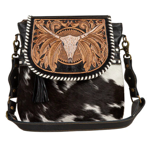 S-7956 Myra Bag Spirit Of The Herd Hand Tooled Bag