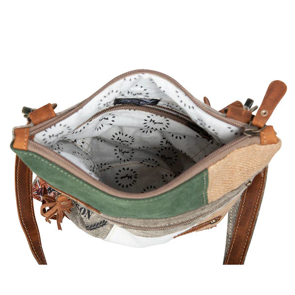 S-8393 Myra Bag Boulangerie Floral Trim Crossbody Bag