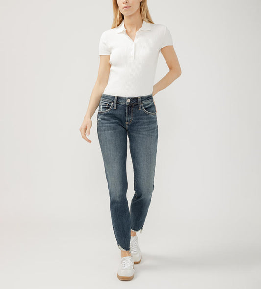 L27170ECF333 Silver Jean Co Boyfriend Slim Leg