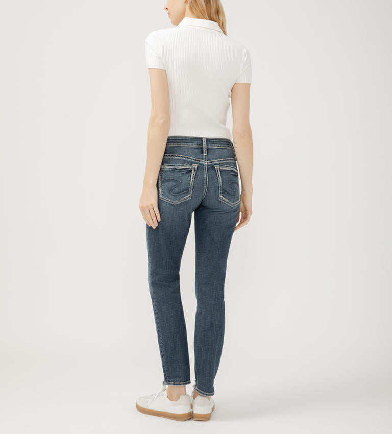 L27170ECF333 Silver Jean Co Boyfriend Slim Leg