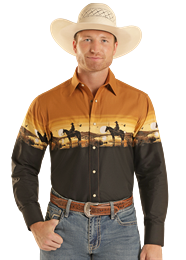SMN2S08942 Panhandle Slim Men's Snap Down