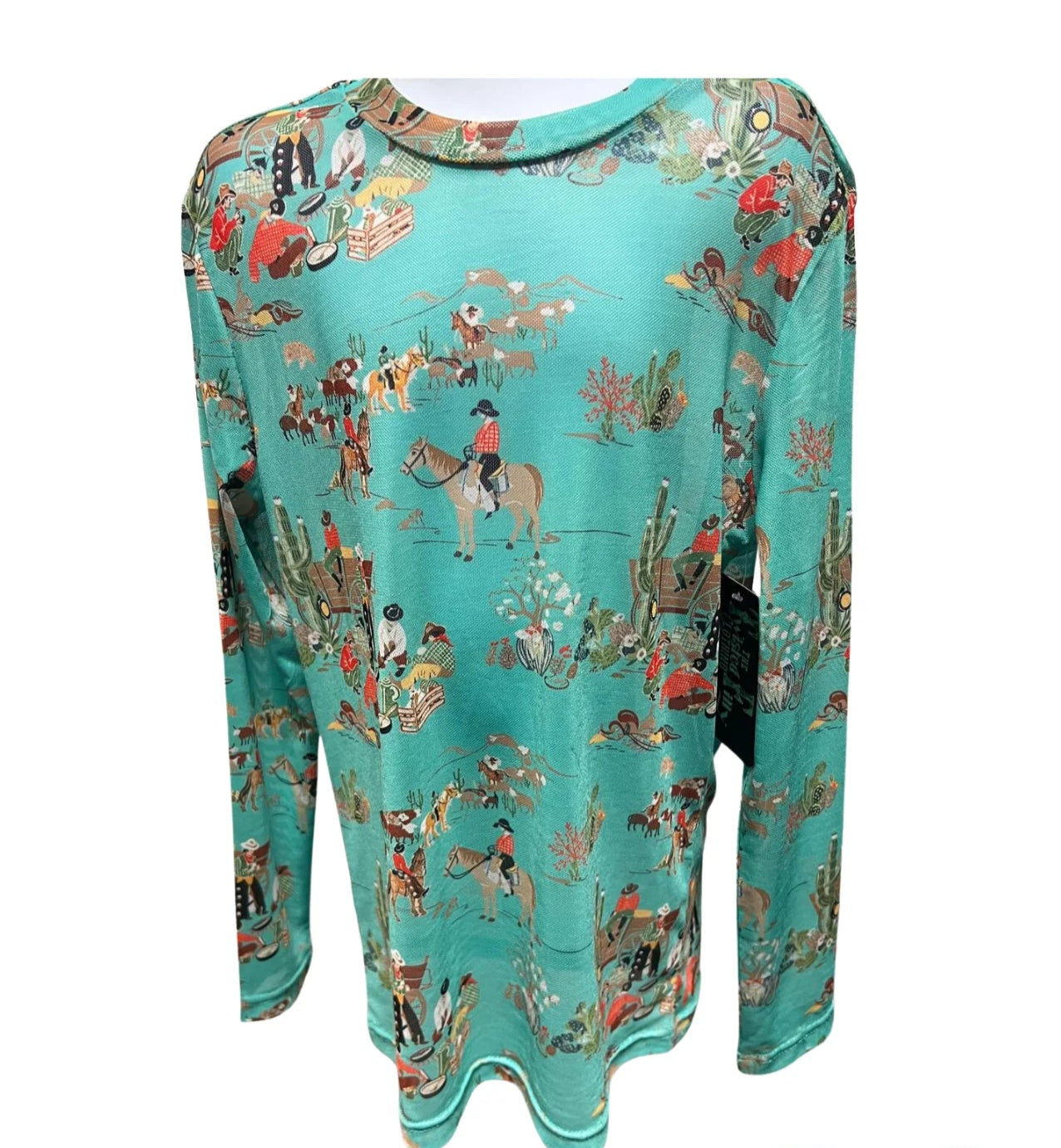 TF-1221Y-TW Youth Mesh Top-Turquoise Wagon