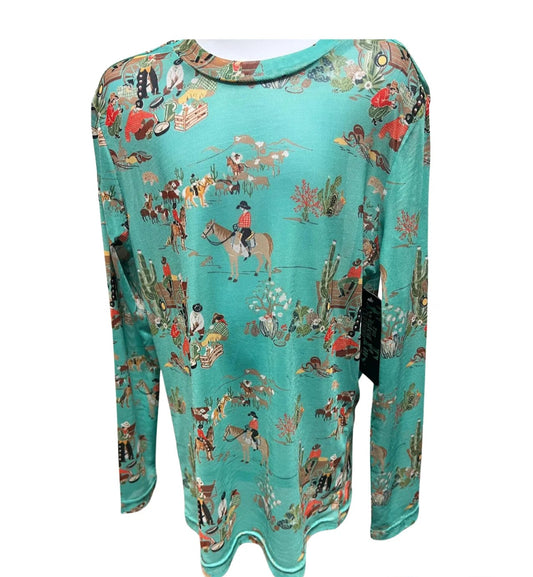 TF-1221Y-TW Youth Mesh Top-Turquoise Wagon