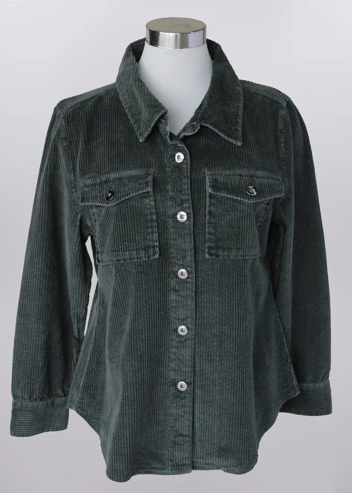 79001OLV Keren Hart Corduroy Shirt Jac
