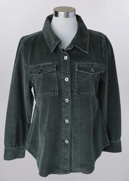 79001OLV Keren Hart Corduroy Shirt Jac