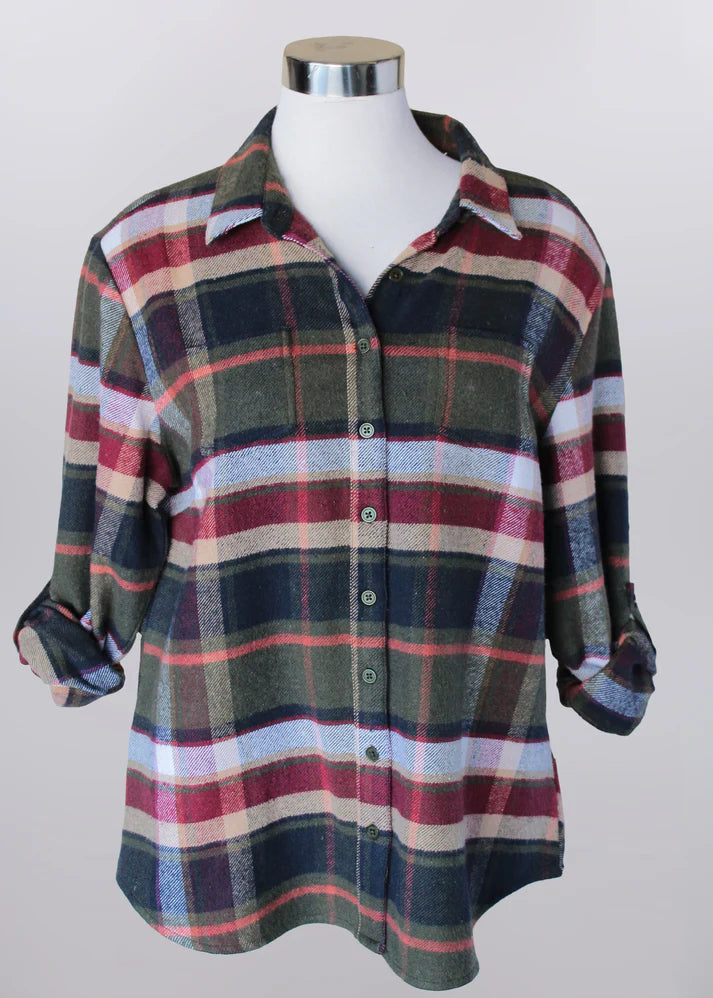 79007B Keren Hart Flannel Shirt
