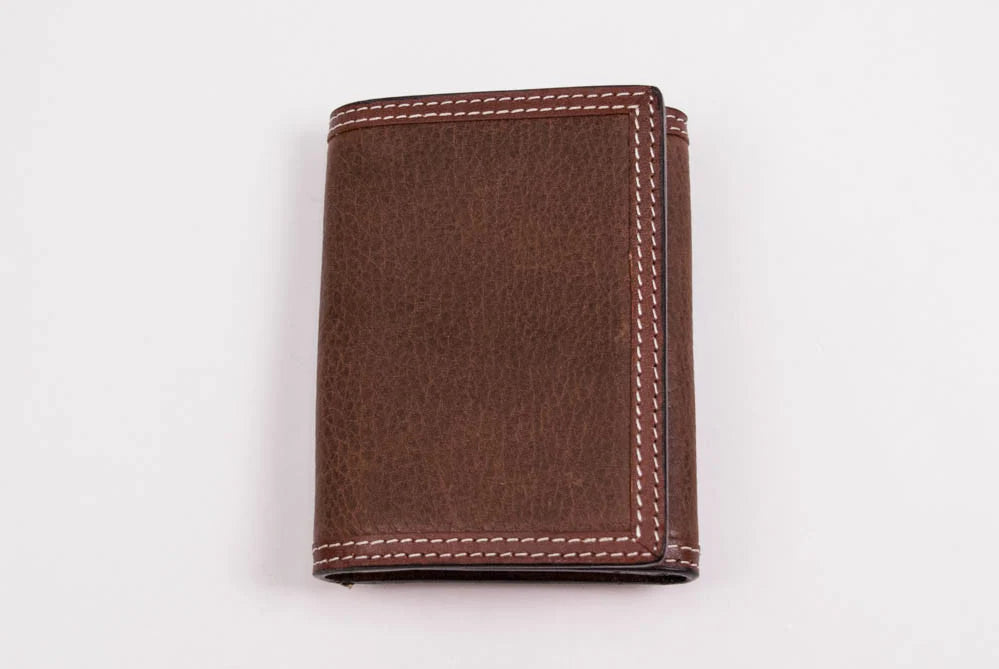 W335 Cowboy Chrome Tri-Fold Wallet