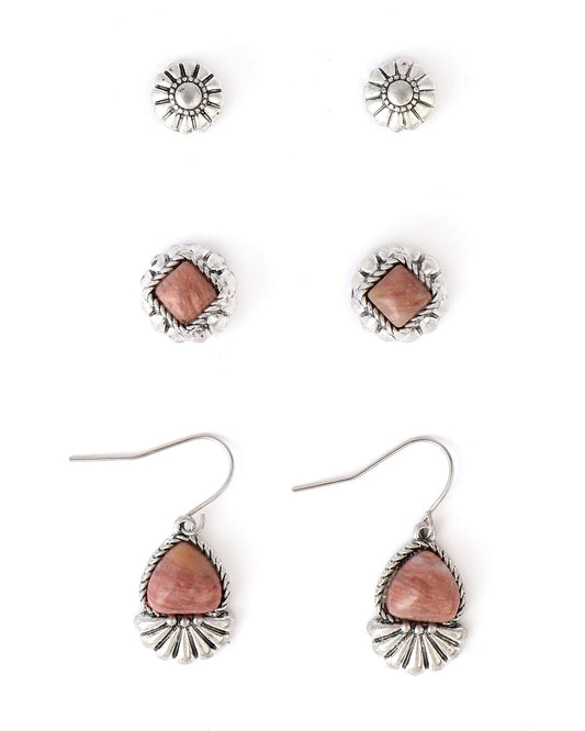 CCERR102 Cowgirl Confetti Earring Set