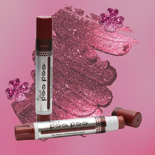 La Chick Poo Poo Shimmer Lip Balm Claudie - Mauve