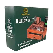 3326529 Woodburry Wood Jewelry Valet