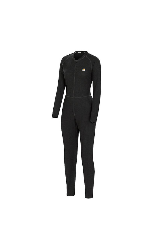 UM0192 Carhartt Midweight Cotton Blend Waffle Zip Front Union Suit Ladies