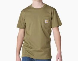 CA6875 GR7 BM Carhartt Little Boys Pocket T-Shirt