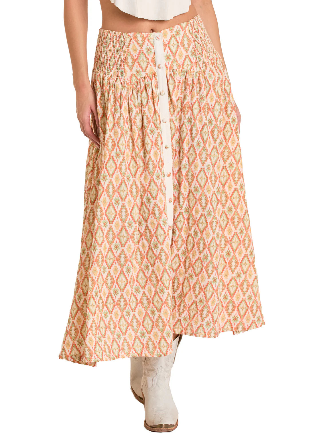 BW69B06275 Rock & Roll Aztec Skirt