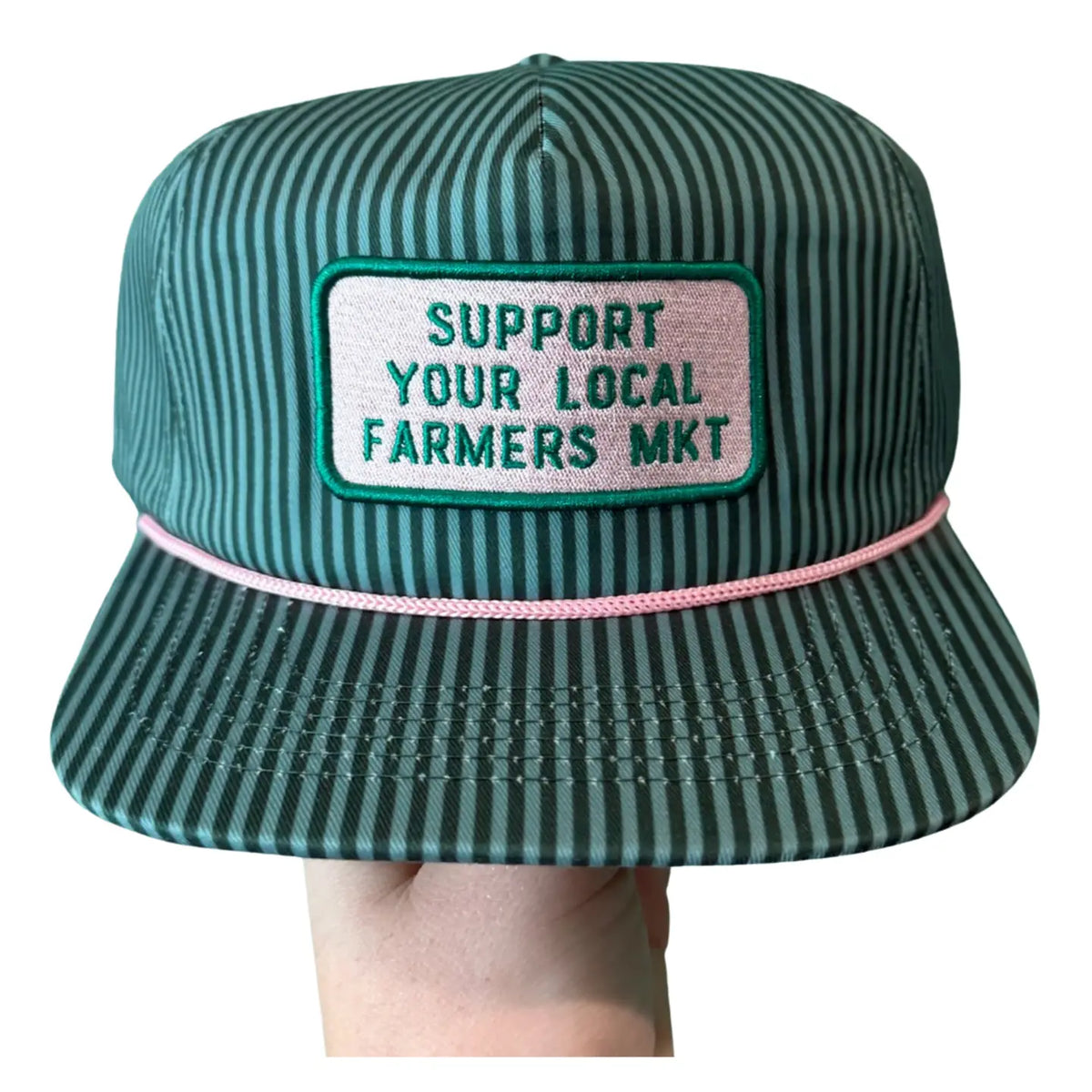 Summer Tees Embroidered Patch Farmers Market Canvas Cap - Ladies