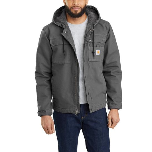103826 GVL Carhartt Men's Sherpa-Lined Utility Jacket - Relaxed Fit - Washed Duck