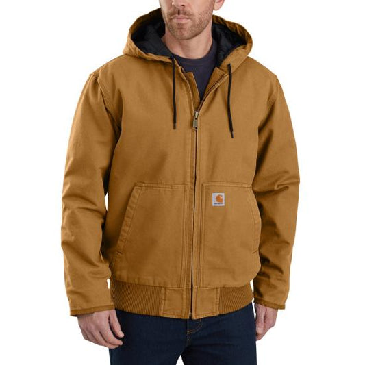 104050 Carhartt Men's Insulated Active Jac - Loose Fit - Washed Duck - 3 Warmest Rating