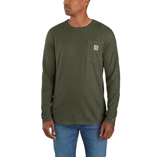 106656 G73 Carhartt Long Sleeve Force Pocket Tee