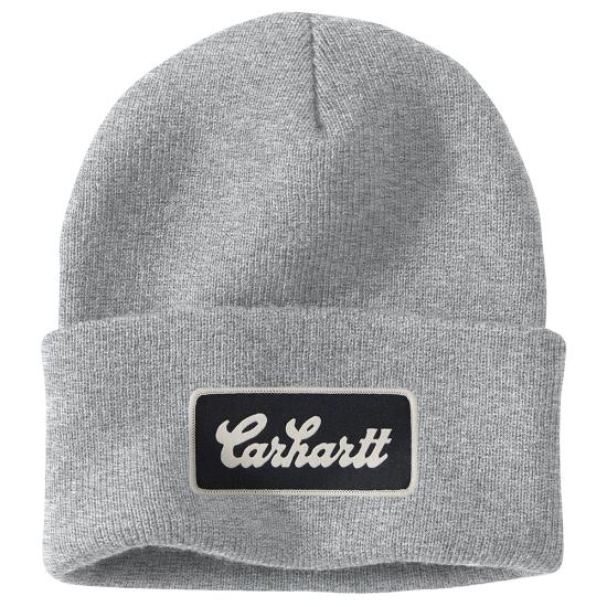 107007 HGY Carhartt Knit Cuffed Script Patch Beanie