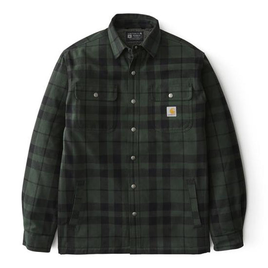 107017 GI5 Carhartt Relaxed Fit Flannel Sherpa-Lined Shirt Jac