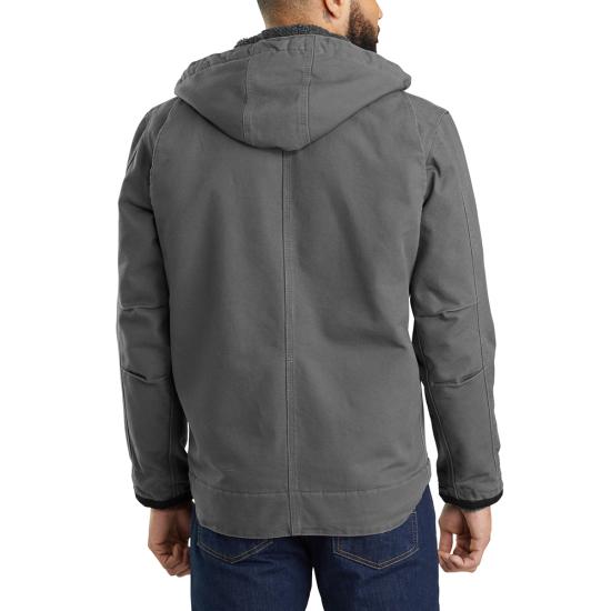 103826 GVL Carhartt Men's Sherpa-Lined Utility Jacket - Relaxed Fit - Washed Duck