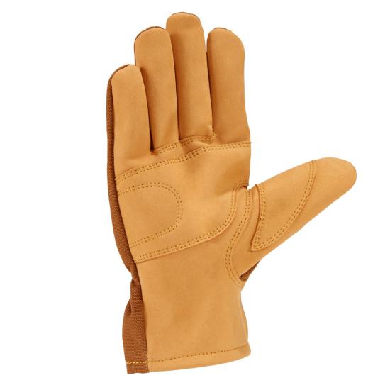 GW0793-M Carhartt Duck Synthetic Leather Open Cuff Glove