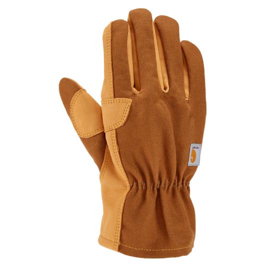 GW0793-M Carhartt Duck Synthetic Leather Open Cuff Glove