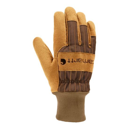 GW0827W Carhartt Women's Insulated Synthetic Suede Knit Cuff Gloves