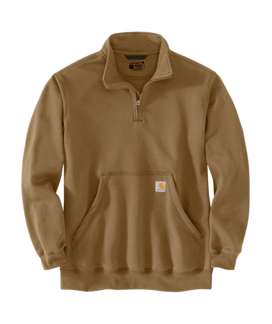 105294-GR7 Carhartt Quarter Zip Mock Neck Pullover