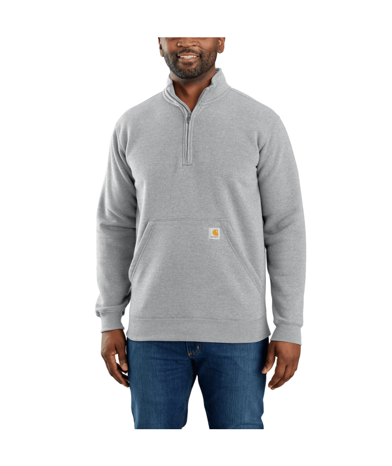 105294-HGY Carhartt Quarter Zip Mock Neck Pullover