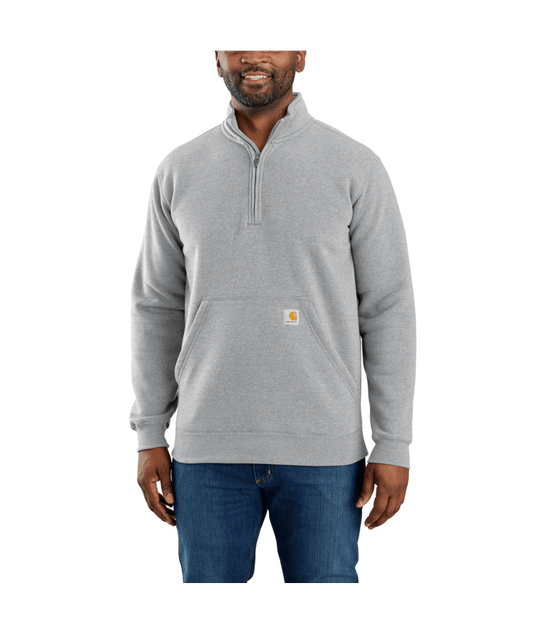 105294-HGY Carhartt Quarter Zip Mock Neck Pullover