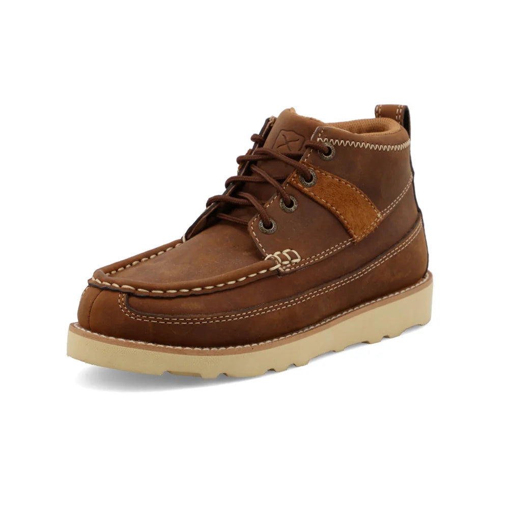 YCA0001 Twisted X Kid's Wedge Sole Lace Up Boots